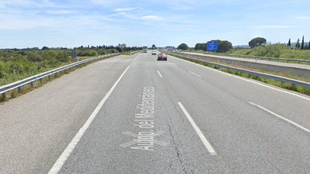 Imatge de l' AP-7 a Pont de Molins