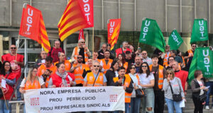 Desenes de treballadors de l’empresa Nora denuncien a Girona l’acomiadament d’un company per denunciar irregularitats
